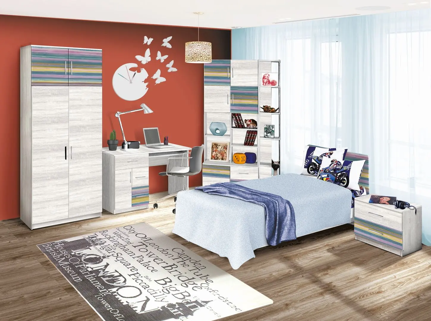 Dulap Modern Fantasy 80cm (Alaska/Holi) - 3