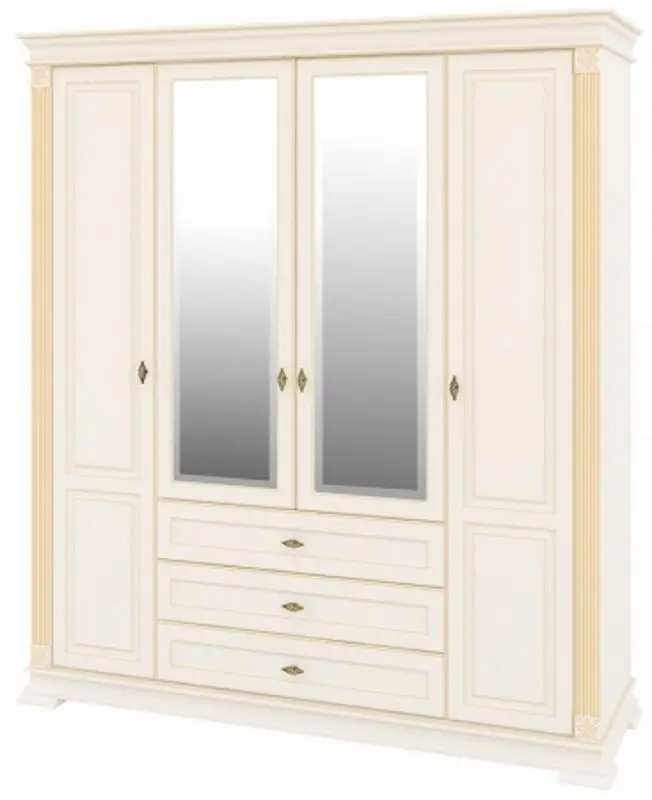 Шкаф Неман Афина МН-222-14 (Крем/Патина)