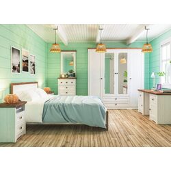 Dulap Неман Tivoli МН-035-24 (White Structural/Stirling Oak) Thumb