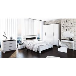 Dulap Неман Verona МН-024-04 (Gloss White/Matt Black) Thumb