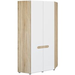 Dulap de colt Неман Leonardo МН-026-11 (Sonoma Oak/White Semi-Gloss)