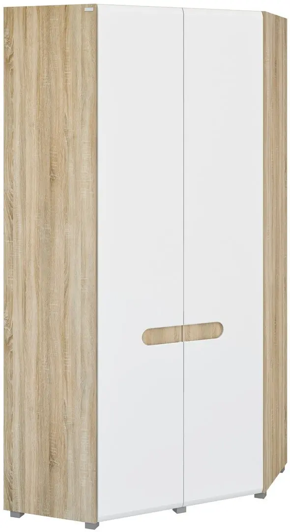 Dulap de colt Неман Leonardo МН-026-11 (Sonoma Oak/White Semi-Gloss)