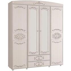 Dulap Олмеко Karolina 4U Patina/Woodline Cream/Sandal White (cu oglinda)