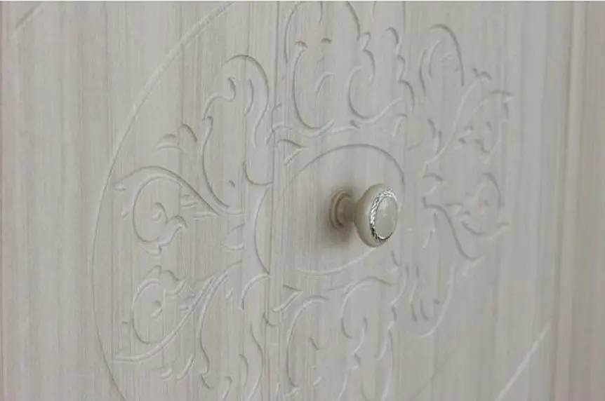 Dulap Олмеко Karolina Woodline Cream/Sandal White (cu 2 usi)