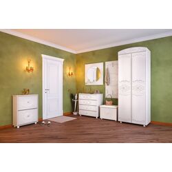 Dulap Олмеко Karolina Woodline Cream/Sandal White (cu 2 usi) Thumb