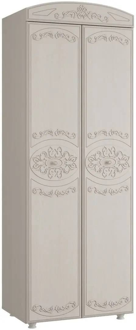 Dulap Олмеко Karolina Woodline Cream/Sandal White (cu 2 usi)