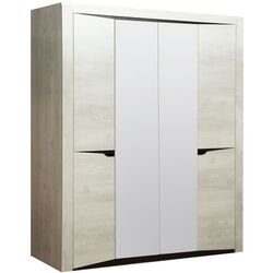 Dulap Олмеко Lyuchiya 33.01 (Concrete White Pine/Wenge)