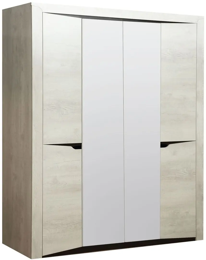 Dulap Олмеко Lyuchiya 33.01 (Concrete White Pine/Wenge)