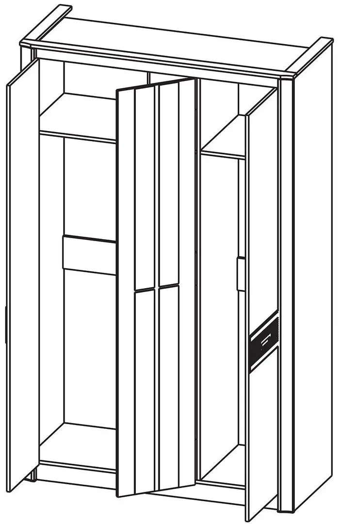 Dulap Олмеко Stella 06.236 (Wenge/Lindbergh Oak)