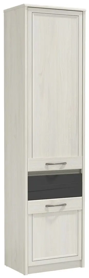 Шкаф-пенал Олмеко Лиана 45.04 (Ясень Анкор Светлый/Графит)