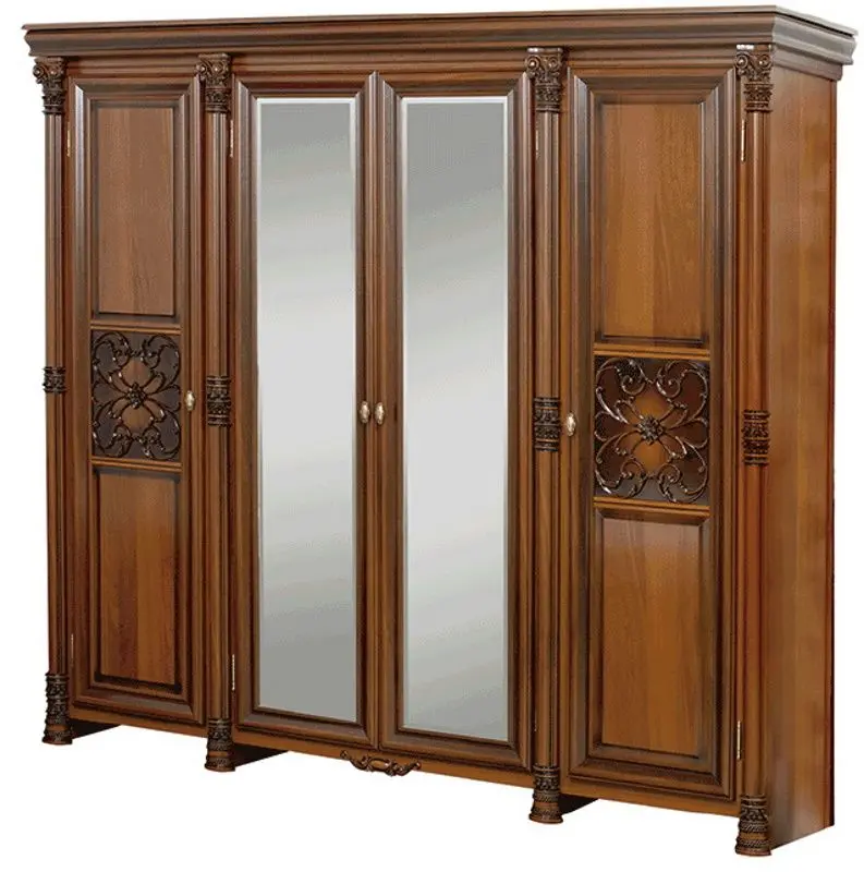 Dulap Skay Amanda Caravaggio Nut/Italian Nut (cu patru usi)