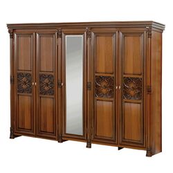 Dulap Skay Amanda Caravaggio Nut/Italian Nut (cu cinci usi)