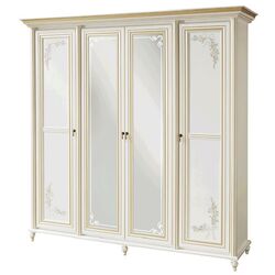 Dulap Skay Princessa White/Gold (cu patru usi)