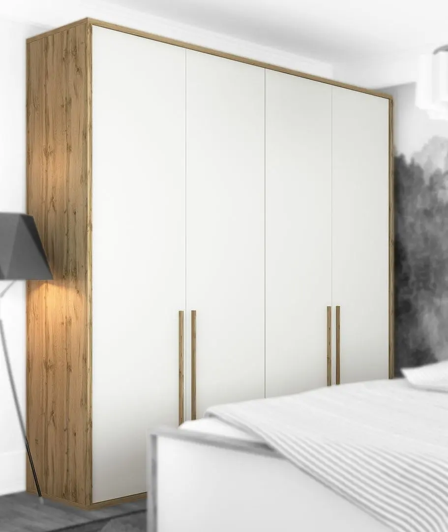 Dulap Sokme Francheska 4D (Wotan Oak/White)