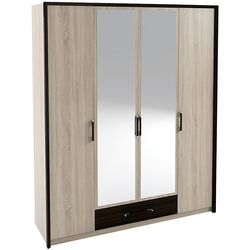 Dulap Sokme Skarlet 1800 4D (Wenge Magic/Sonoma Oak)