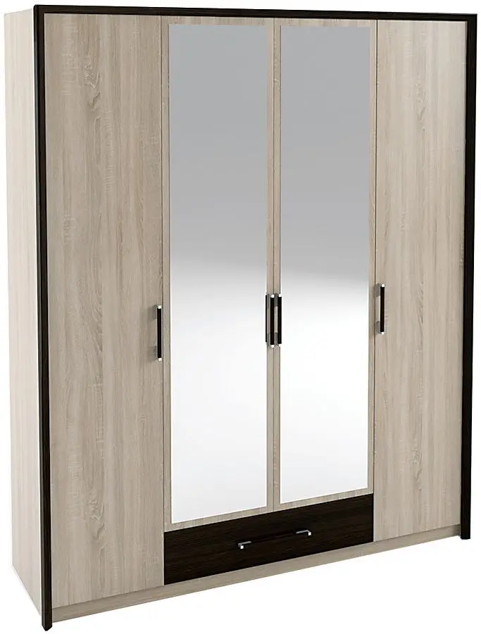 Dulap Sokme Skarlet 1800 4D (Wenge Magic/Sonoma Oak)