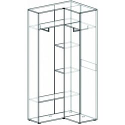 Dulap de colt Sokme Barselona 2D (Artisan Oak/White) Thumb