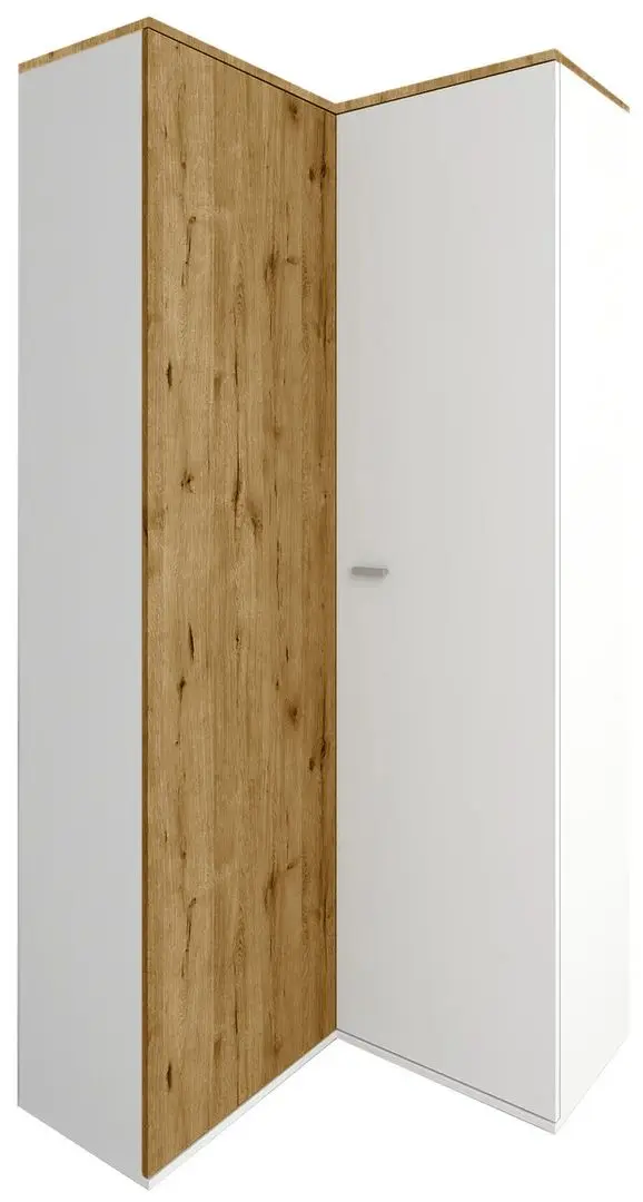 Dulap de colt Sokme Barselona 2D (Artisan Oak/White)