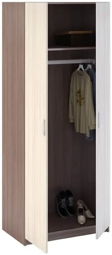 Dulap Стендмебель Basya ШК 554 (Ash Shimo Dark/Ash Shimo Light)