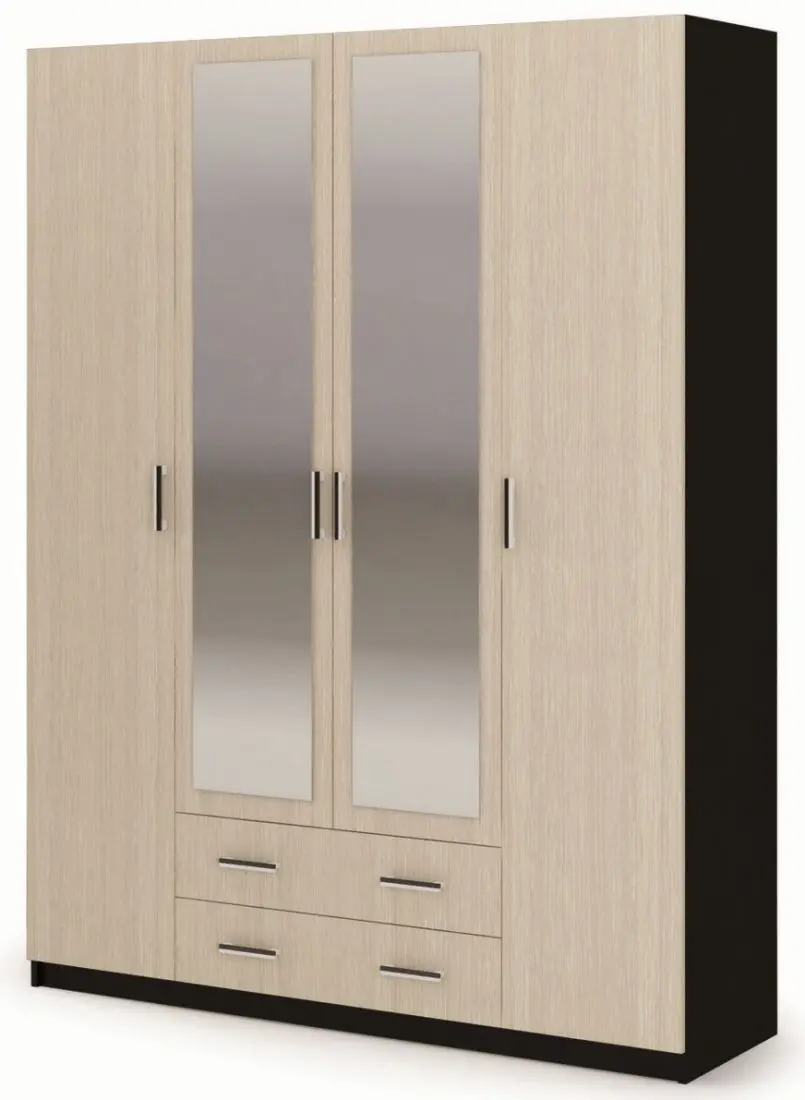 Шкаф Стендмебель Гармония/Квадро ШК 602 М (Дуб Белфорт/Венге)