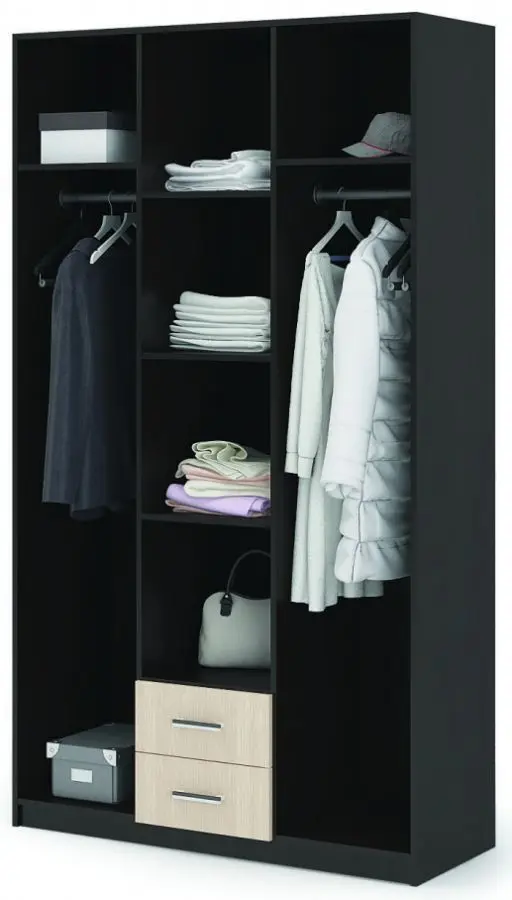 Шкаф Стендмебель Гармония/Трио ШК 601 М (Дуб Белфорт/Венге) - 2