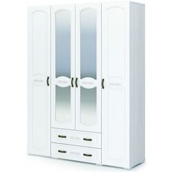 Шкаф Стендмебель Медина ШК 044 (Дуб Анкор Светлый/Дуб Белый)