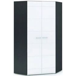 Шкаф угловой Стендмебель Вегас Венге/Белый Глянец (двухстворчатый)