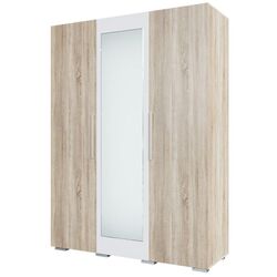 Шкаф SV-mebel Лагуна 2 Дуб Сонома/Белый Глянец (трехстворчатый)