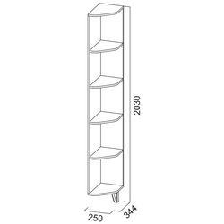 Угловое окончание SV-mebel Колибри (Дуб Делано) Thumb