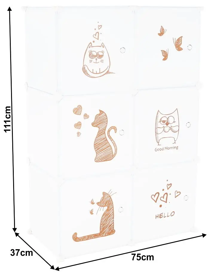 Dulap modular Tempo Kondela Dinos (White)