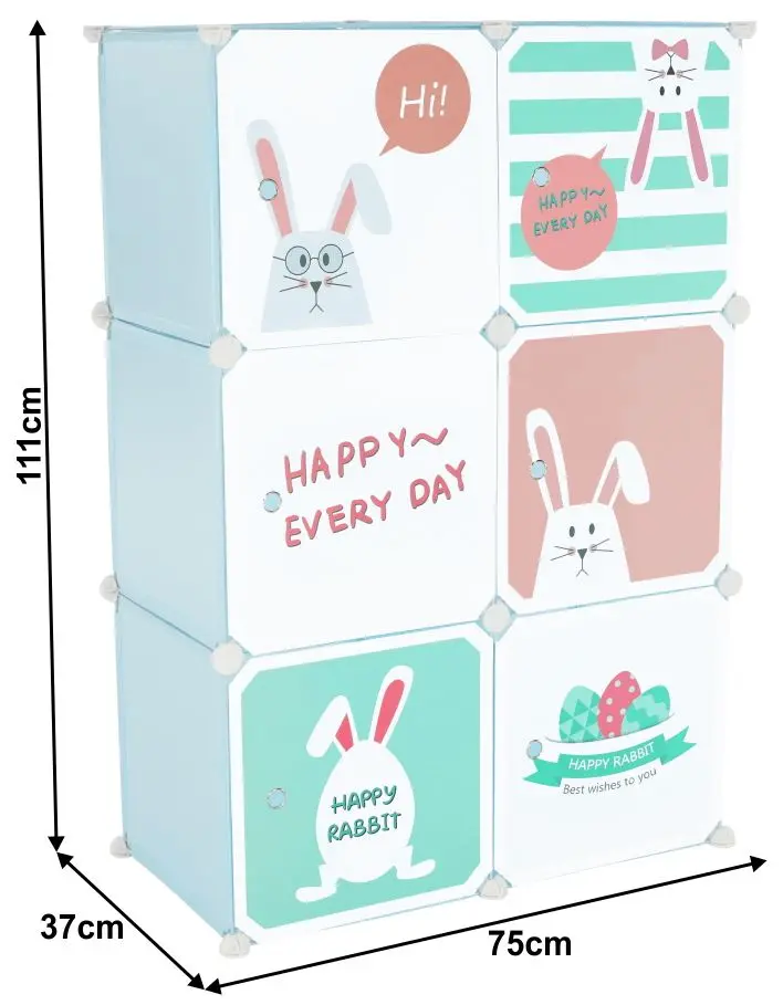 Dulap modular Tempo Kondela Edrin (Blue)