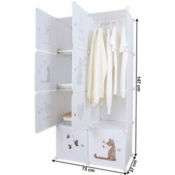 Модульный шкаф Tempo Kondela Kirby (White) Thumb