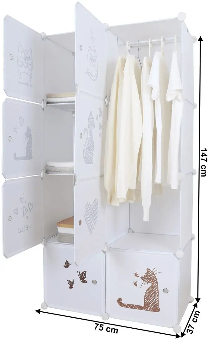 Модульный шкаф Tempo Kondela Kirby (White)