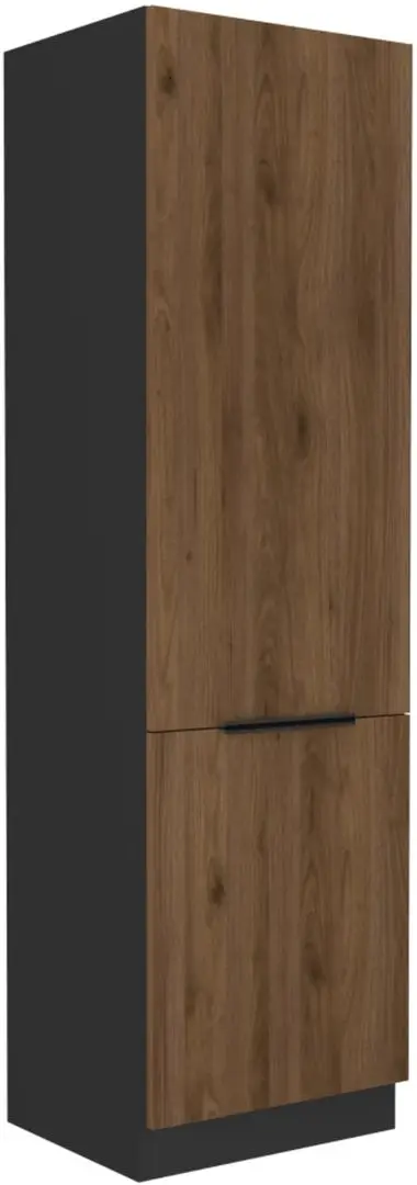 Dulap Tempo Kondela Menzo 60 DK-210 2F (Okapi Walnut/Black)