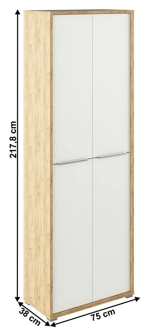 Шкаф Tempo Kondela Rioma Typ 05 (Artisan Oak/White)