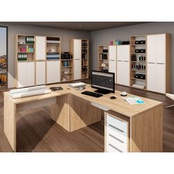 Шкаф Tempo Kondela Rioma Typ 05 (Artisan Oak/White) Thumb