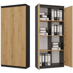 Шкаф TopEshop RS-80 Hemn (Anthracite/Artisan Oak) Thumb