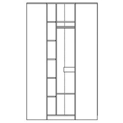 Dulap de colt Yasen Disney (Graphite Gray/Craft Oak White) Thumb