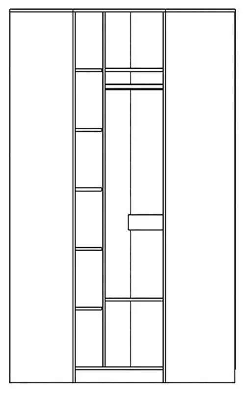 Dulap de colt Yasen Disney (Graphite Gray/Craft Oak White)