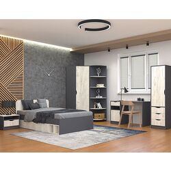 Dulap de colt Yasen Disney (Graphite Gray/Craft Oak White) Thumb