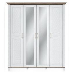 Dulap Yasen Antaliya 4U2UO (White Structural/Bourbon Oak/Orion Oak)