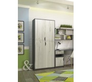 Dulap Yasen Disney 2D 900 (Graphite Gray/Craft Oak White)