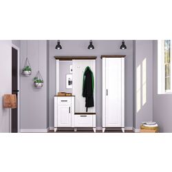 Dulap Yasen Skandi 1U (White Structural/Bourbon Oak/Orion Oak) Thumb