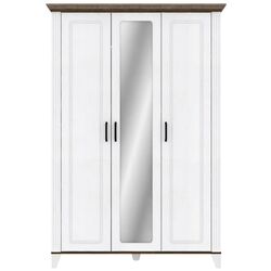 Dulap Yasen Skandi 3U1O (White Structural/Bourbon Oak/Orion Oak)