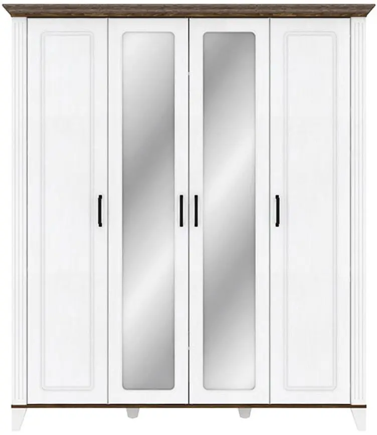 Dulap Yasen Skandi 4U2O (White Structural/Bourbon Oak/Orion Oak)