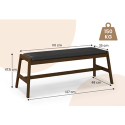 Banca pentru bucatarie Costway JV11581WN (Walnut/Black) Thumb