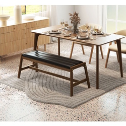 Скамья для кухни Costway JV11581WN (Walnut/Black)