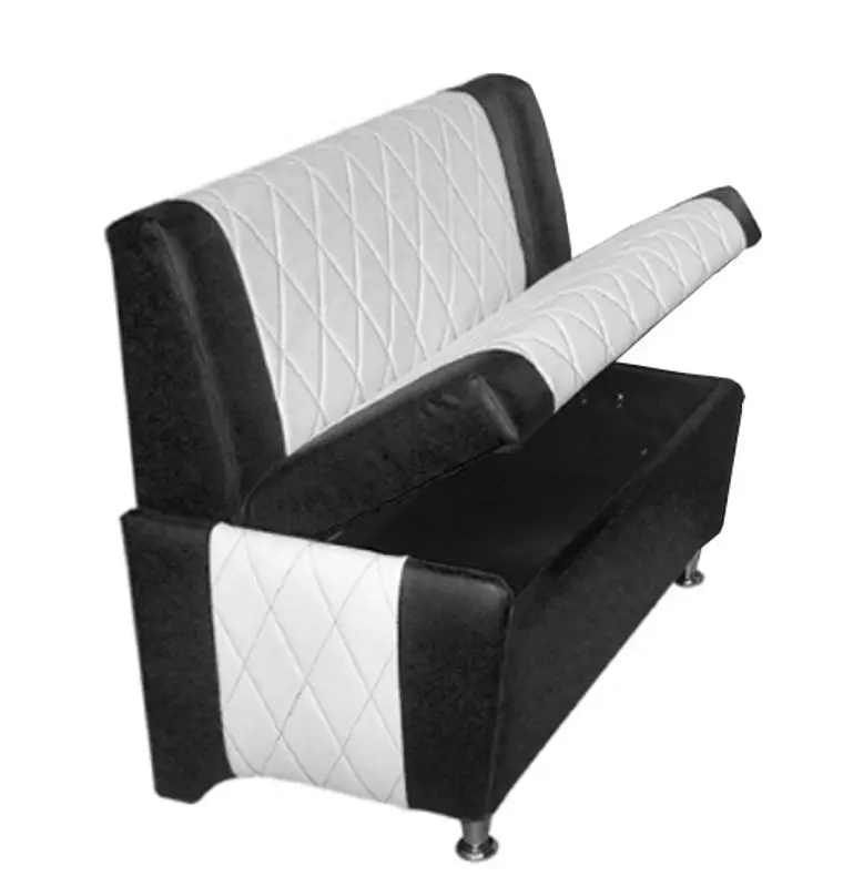 Banca pentru bucatarie modulara Modern Paulin 110 2300/2230 (Snow White/Black)