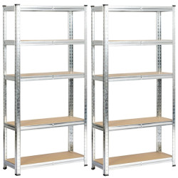 Набор стеллажей Akord 70x30x154 2pcs (Silver) Thumb