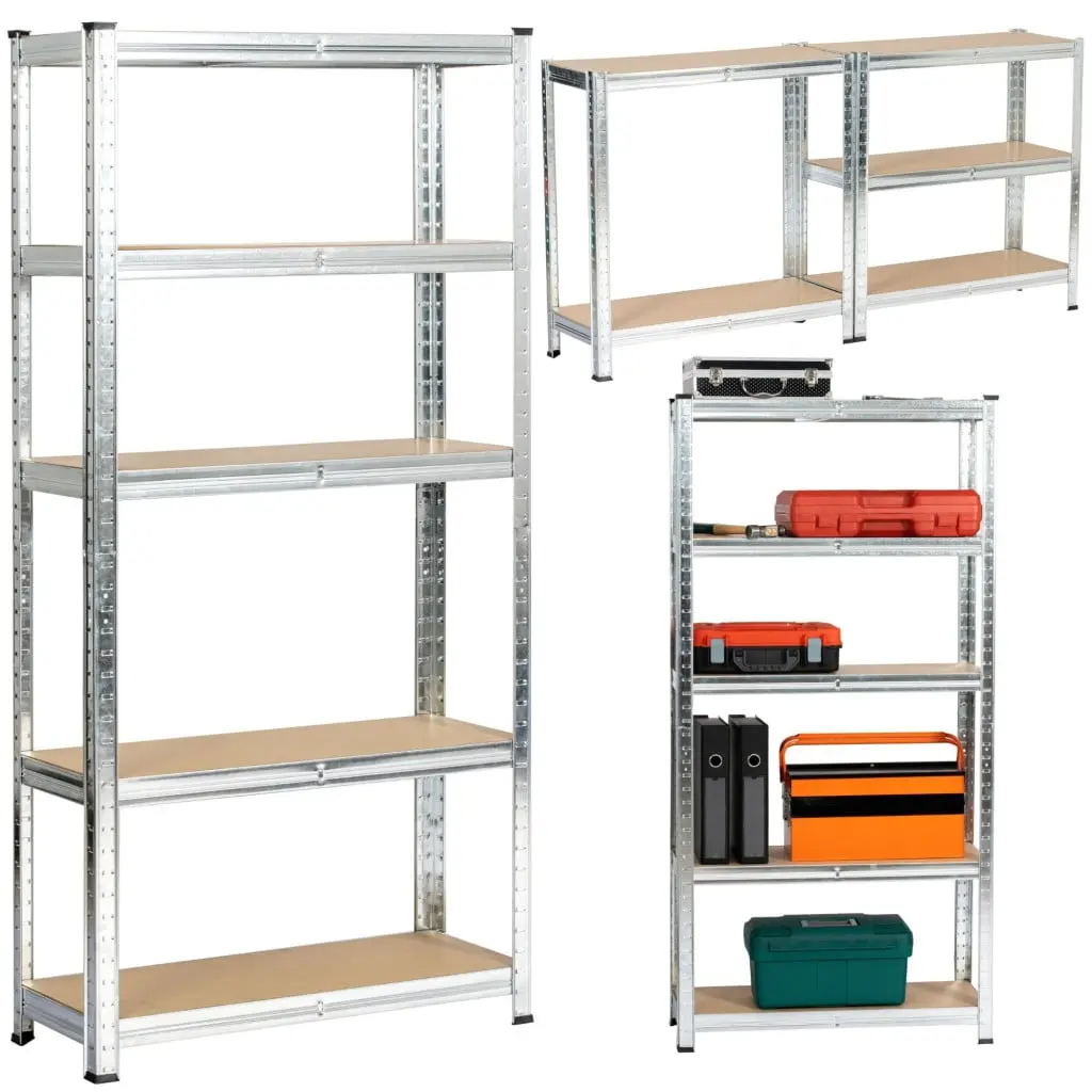 Набор стеллажей Akord 70x30x154 2pcs (Silver) - 7